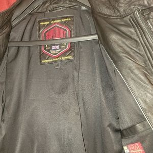 Superdry leather jacket